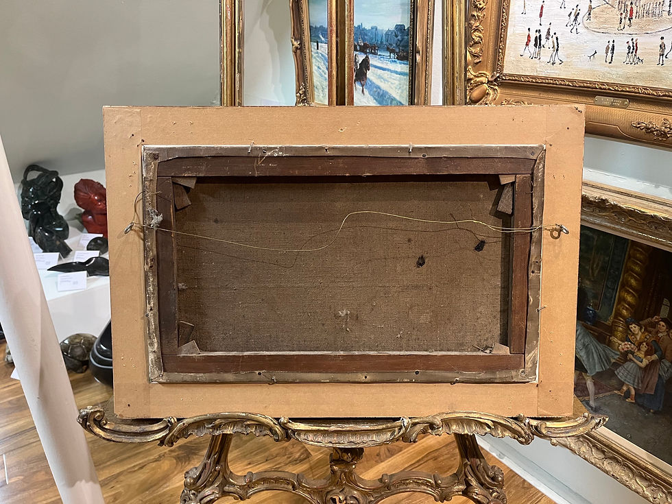 Thumbnail: OLD FINE Original Antique 19th Century British OLD MASTER OIL PAINTING