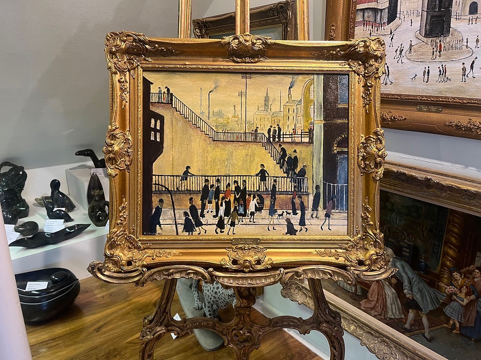 Thumbnail: OLD MASTER Signed L S LOWRY  OIL PAINTING 20th CENTURY