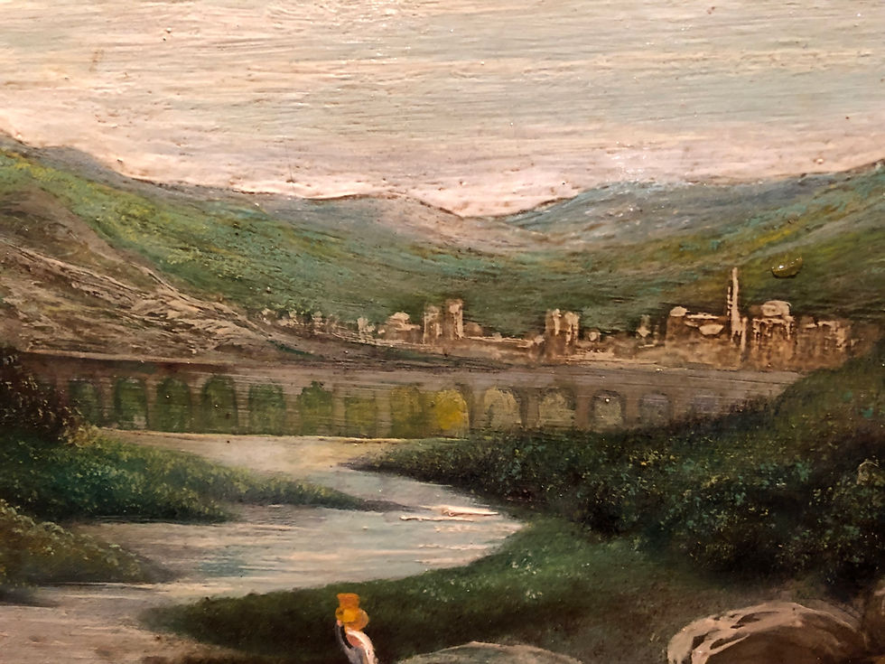 Thumbnail: OLD MASTER EARLY 1900'S Follower of Joseph M .W .Turner SIGNED IN GOLD FRAME