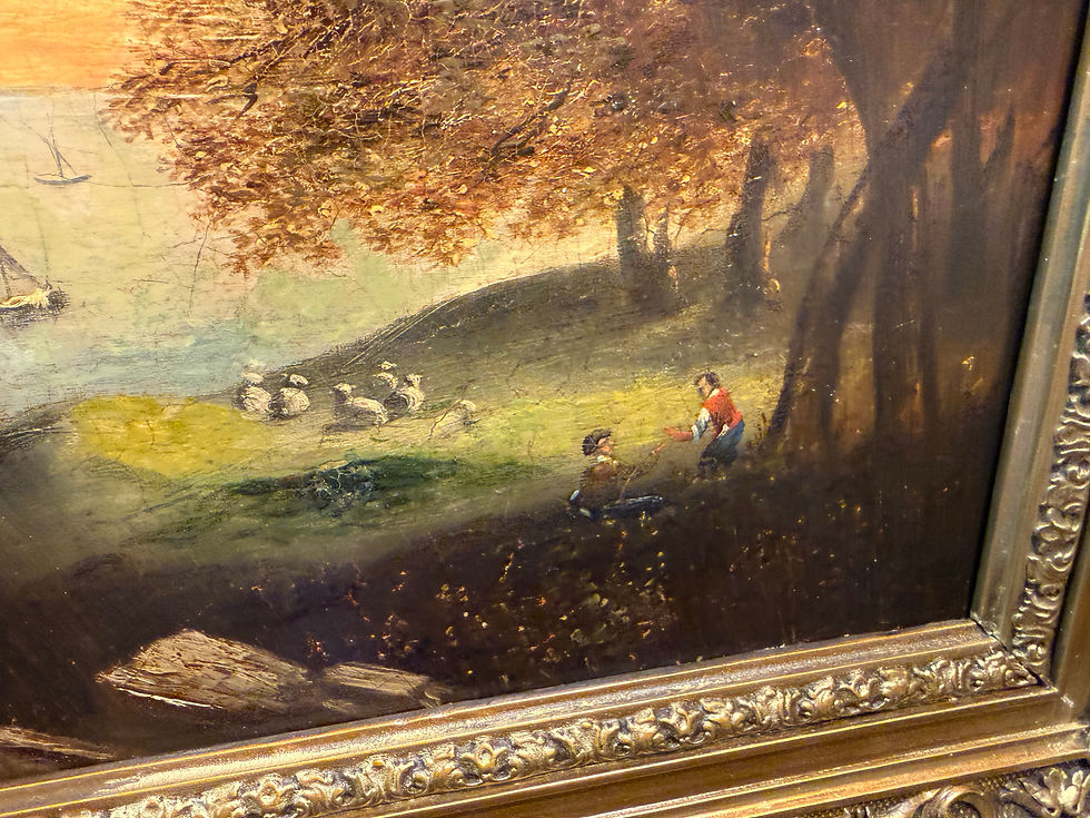 Thumbnail: FINE ORIGINAL ITALIAN ANTIQUE 18th CENTURY OLD MASTER OIL PAINTING