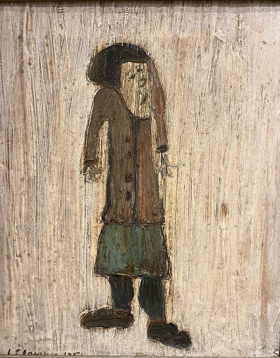 Thumbnail: OLD MASTER Signed L S LOWRY "OLD LADY " OIL PAINTING 20th CENTURY