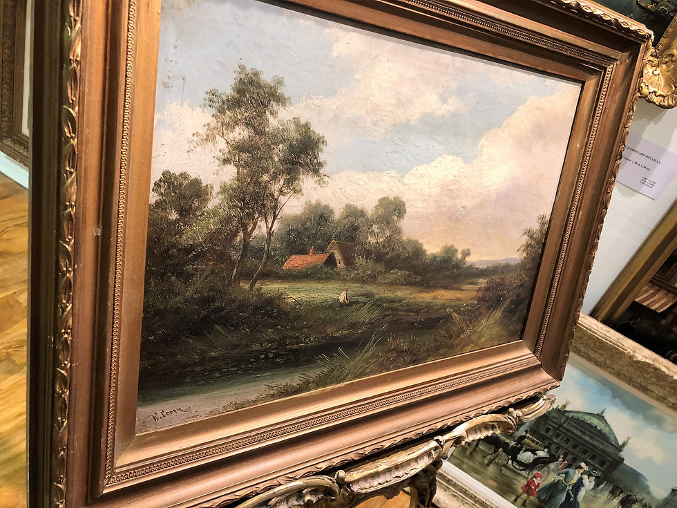 Thumbnail: OLD MASTER CIRCLE of JOHN CONSTABLE FINE OIL PAINTING 19th CENTURY GOLD