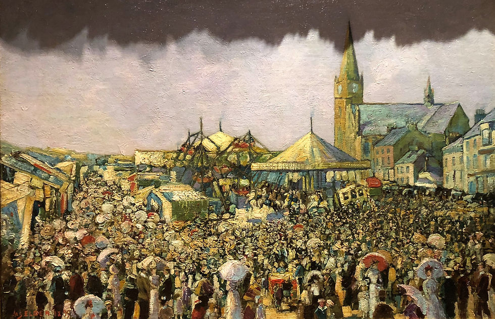 Thumbnail: FINE RARE IMPRESSIONIST PAINTING DATED 1899 OLD MASTER  ANTIQUE  GOLD GILT FRAME