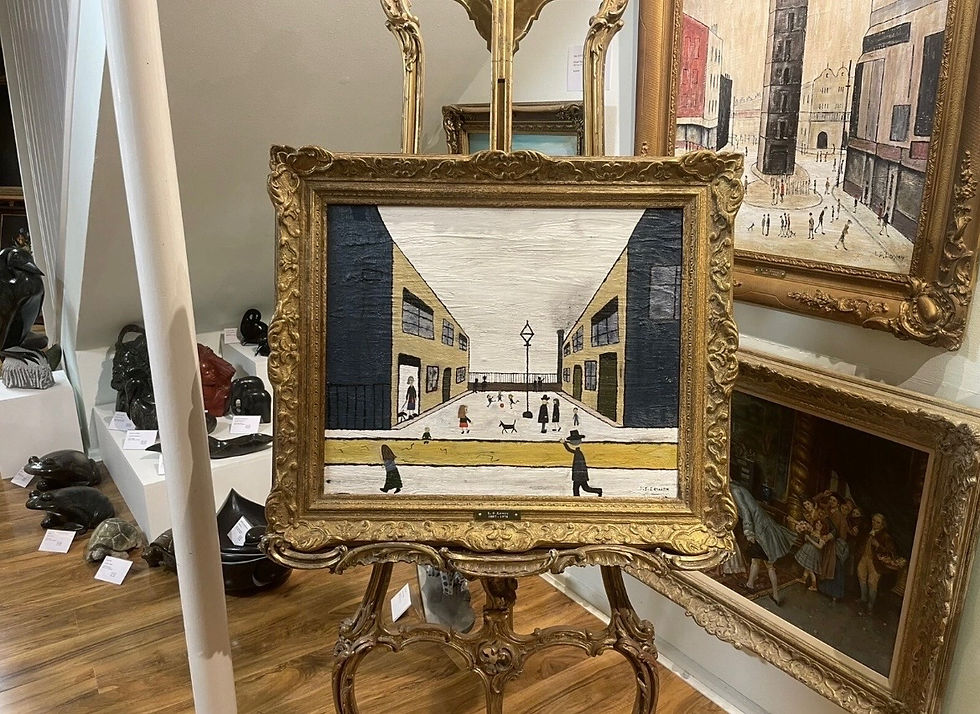 Thumbnail: OLD MASTER Signed L S LOWRY OIL PAINTING 20th CENTURY