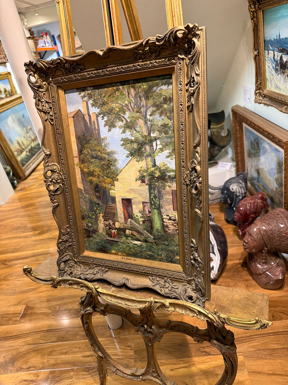 Thumbnail: OIL PAINTING HOME TIME From "1921" By ARTIST " W S JENNER "