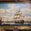 Thumbnail: HUGE OIL PAINTING SALVATORE COLACICCO (NAVY ADMIRALTY 20th CENTURY PIECE