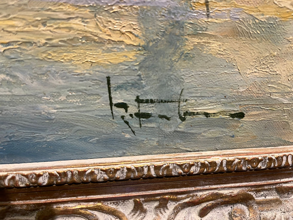 Thumbnail: OIL PAINTING LARGE VENICE ITALIAN MASTER MEDIUM CIRCA  MID 20TH CENTURY