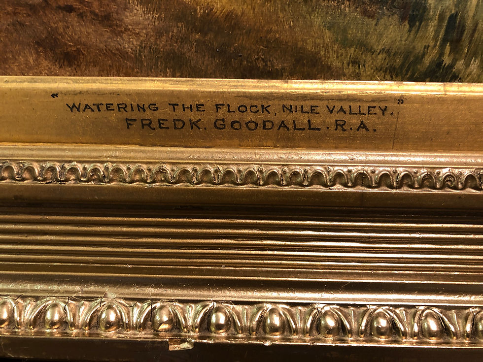 Thumbnail: OIL PAINTING Frederick Goodall RA Antique 19th Century Fine Quality Piece