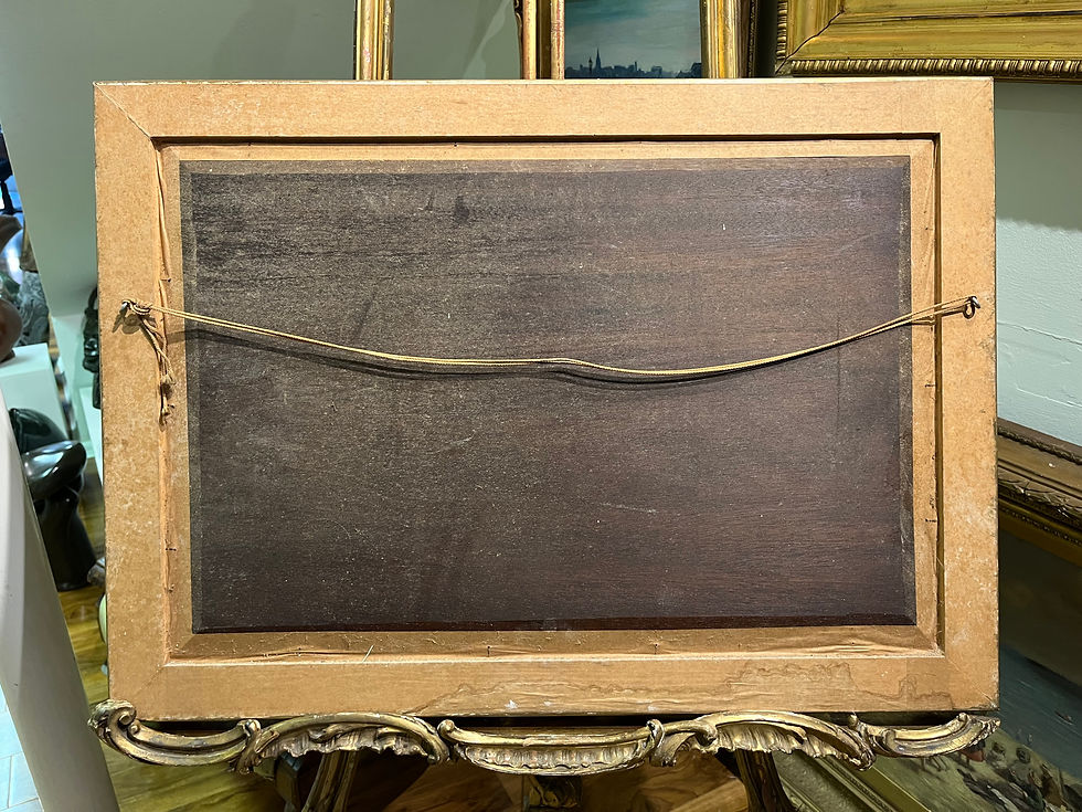 Thumbnail: LARGE OIL PAINTING SALVATORE COLACICCO (NAVY ADMIRALTY 20th CENTURY PIECE