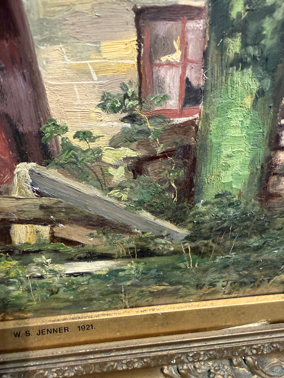 Thumbnail: OIL PAINTING HOME TIME From "1921" By ARTIST " W S JENNER "