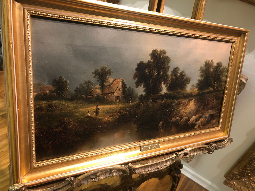 Thumbnail: OIL PAINTING American School Early 19th Century Fine Quality Piece