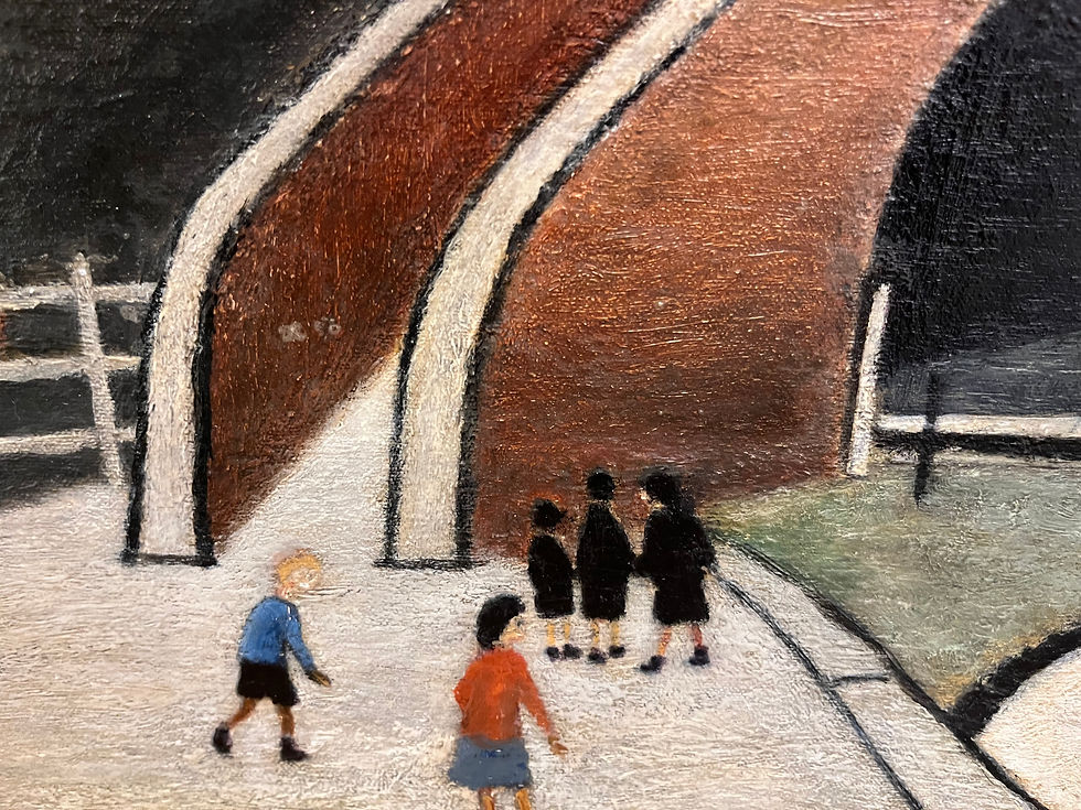 Thumbnail: OLD MASTER STYLE Signed L S LOWRY " OIL PAINTING 20th CENTURY