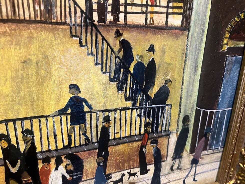 Thumbnail: OLD MASTER Signed L S LOWRY  OIL PAINTING 20th CENTURY
