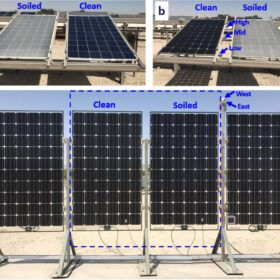 East-west vertical PV as an antidote for soiling in desert climates