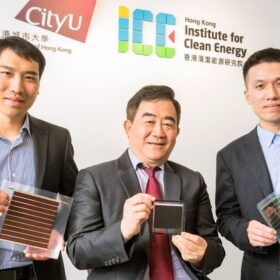 Monolithic perovskite-organic tandem solar cell achieves 24.27% efficiency