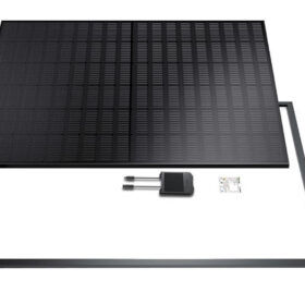   All-black solar panels with integrated cell string optimizers 
