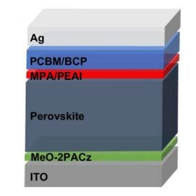 Inverted perovskite solar cell based on synergistic bimolecular interlayer achieves 25.53% efficiency