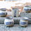 Thumbnail: Blue Flower Ceramic Pots (Set of 5)