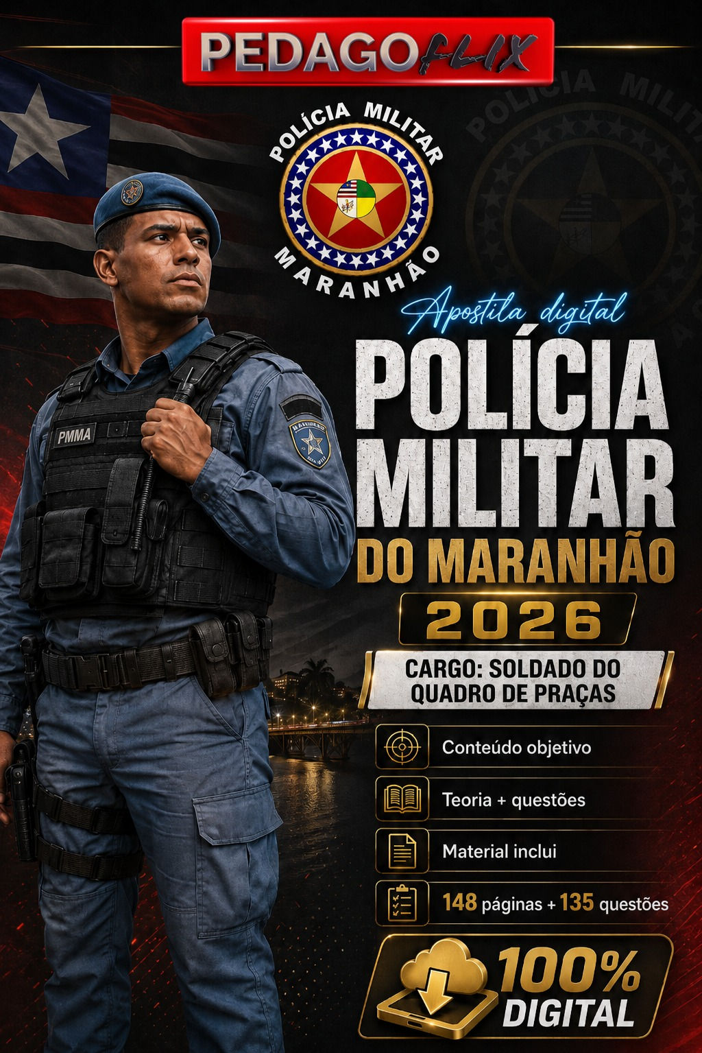 Curso Intensivo Polícia Militar - Maranhão PMMA (Soldado do Quadro de Praças)