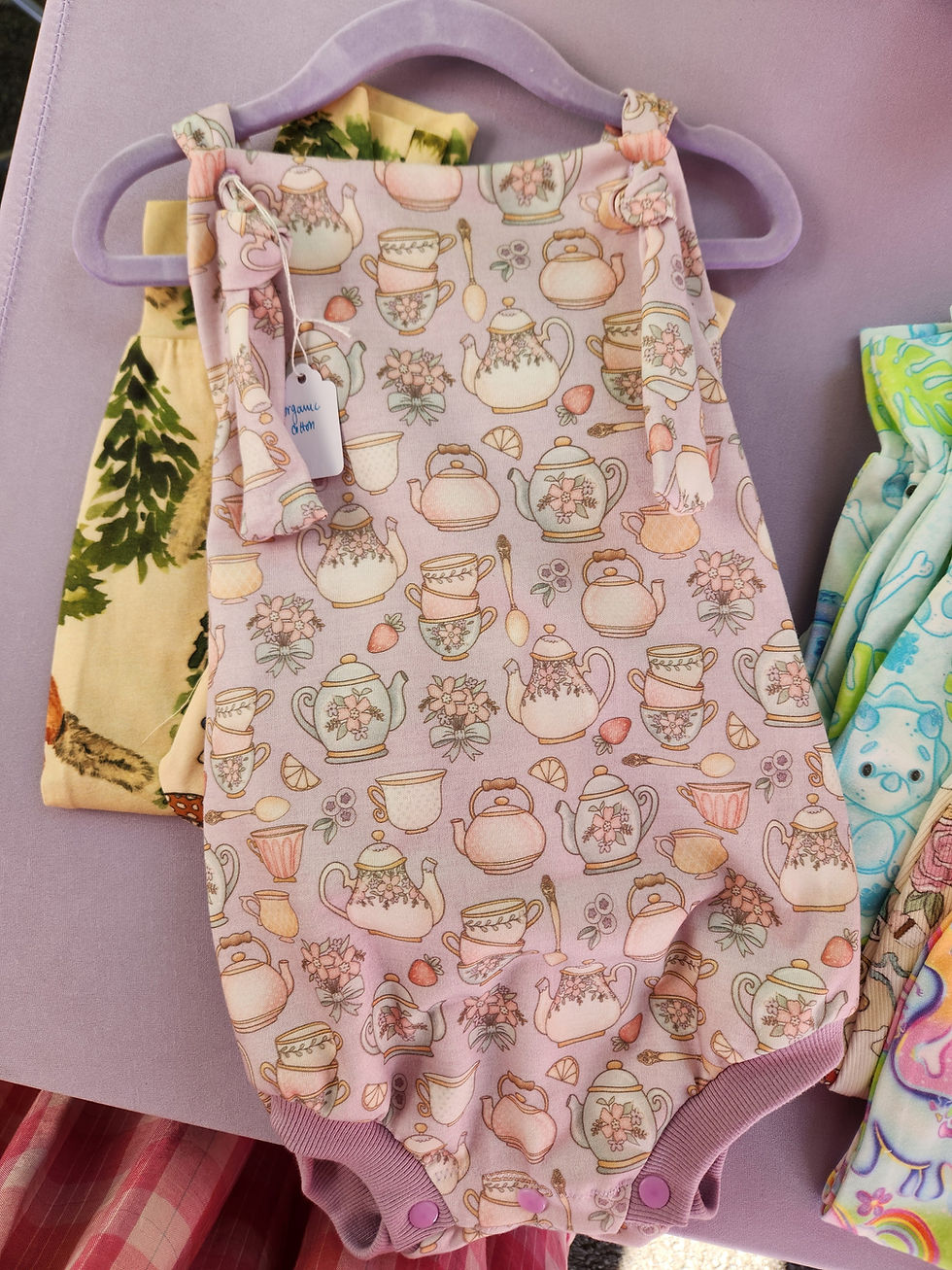 Thumbnail: Organic Cotton Grow with me Overalls (gender neutral/boys/girls)