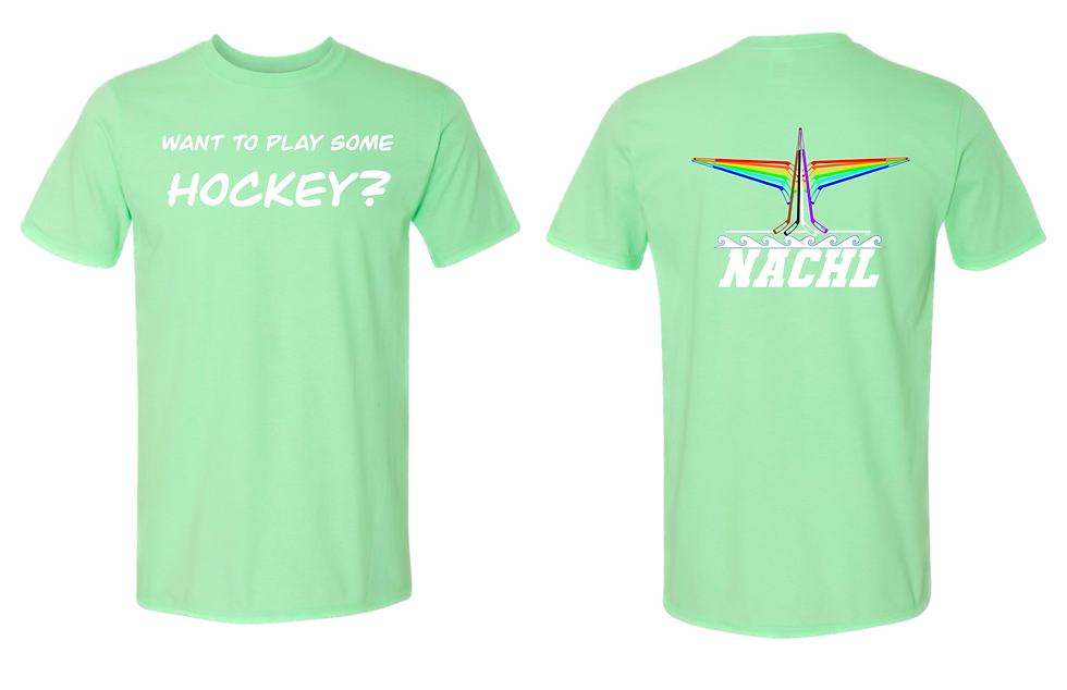 Thumbnail: "Want to play some hockey?" t-shirt
