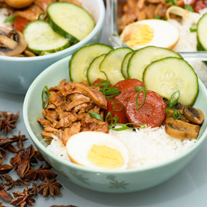 PULLED CHICKEN RICE BOWL
