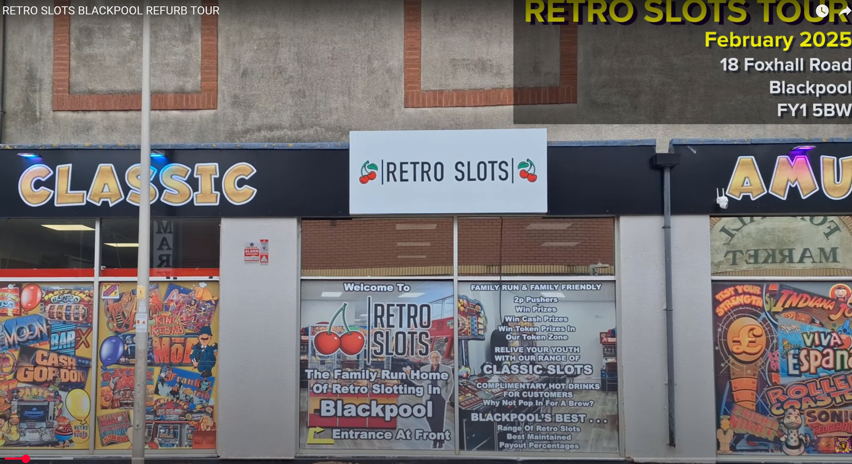 Retro Slots Blackpool - Blackpool | UK Arcade Directory