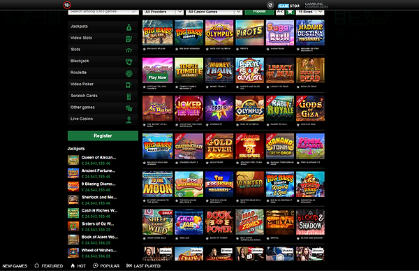 Mr Vegas Casino Slot Selection