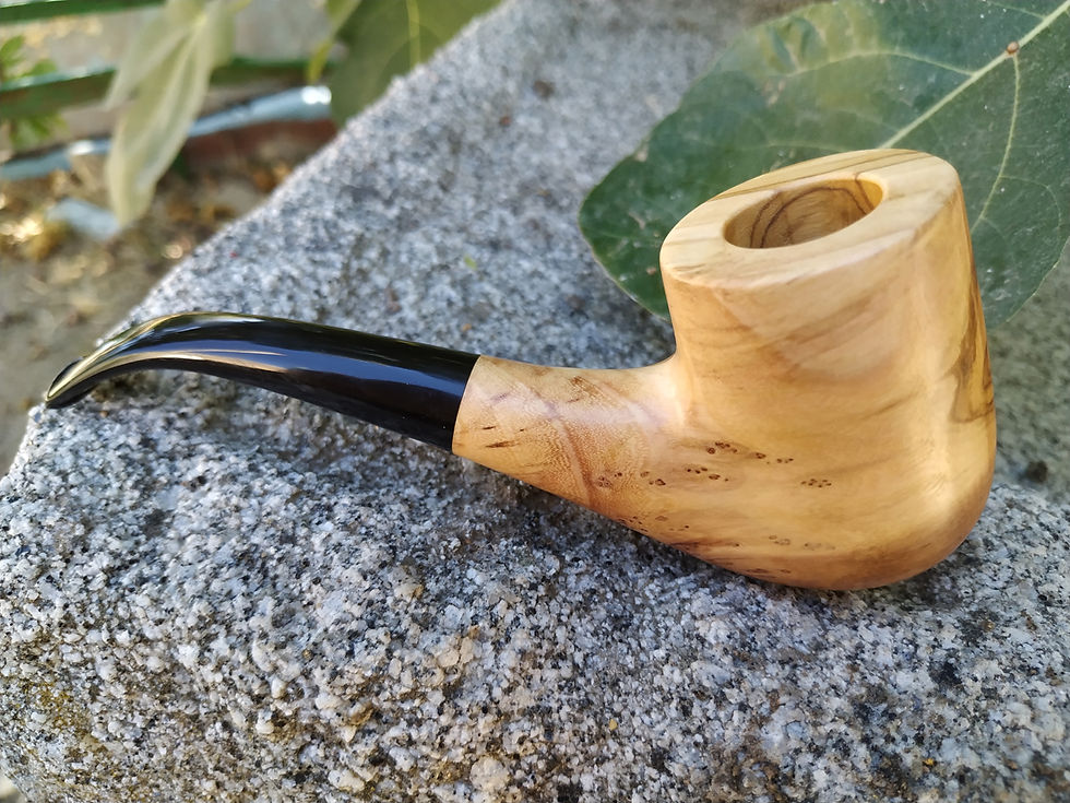 Miniatura: Pipa de fumar de madera de olivo