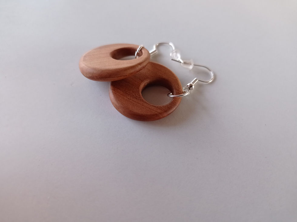 Miniatura: Pendientes de madera de peral