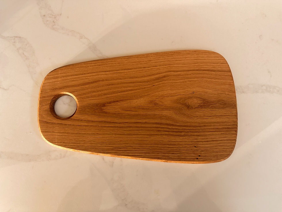 Thumbnail: Oak chopping board top down view