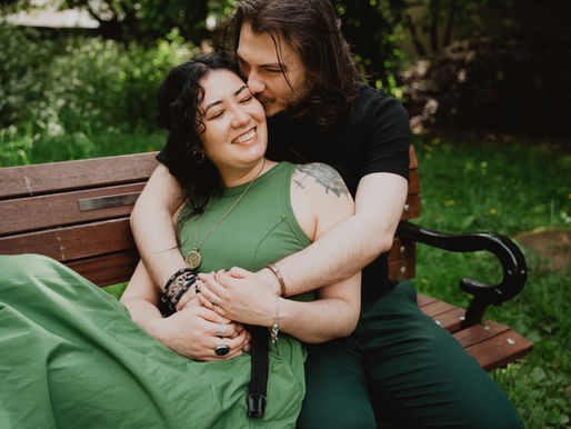 An early morning engagement shoot through the gardens of Clifton, Bristol. | Clifton Engagement Shoot | Bristol Wedding Photographer