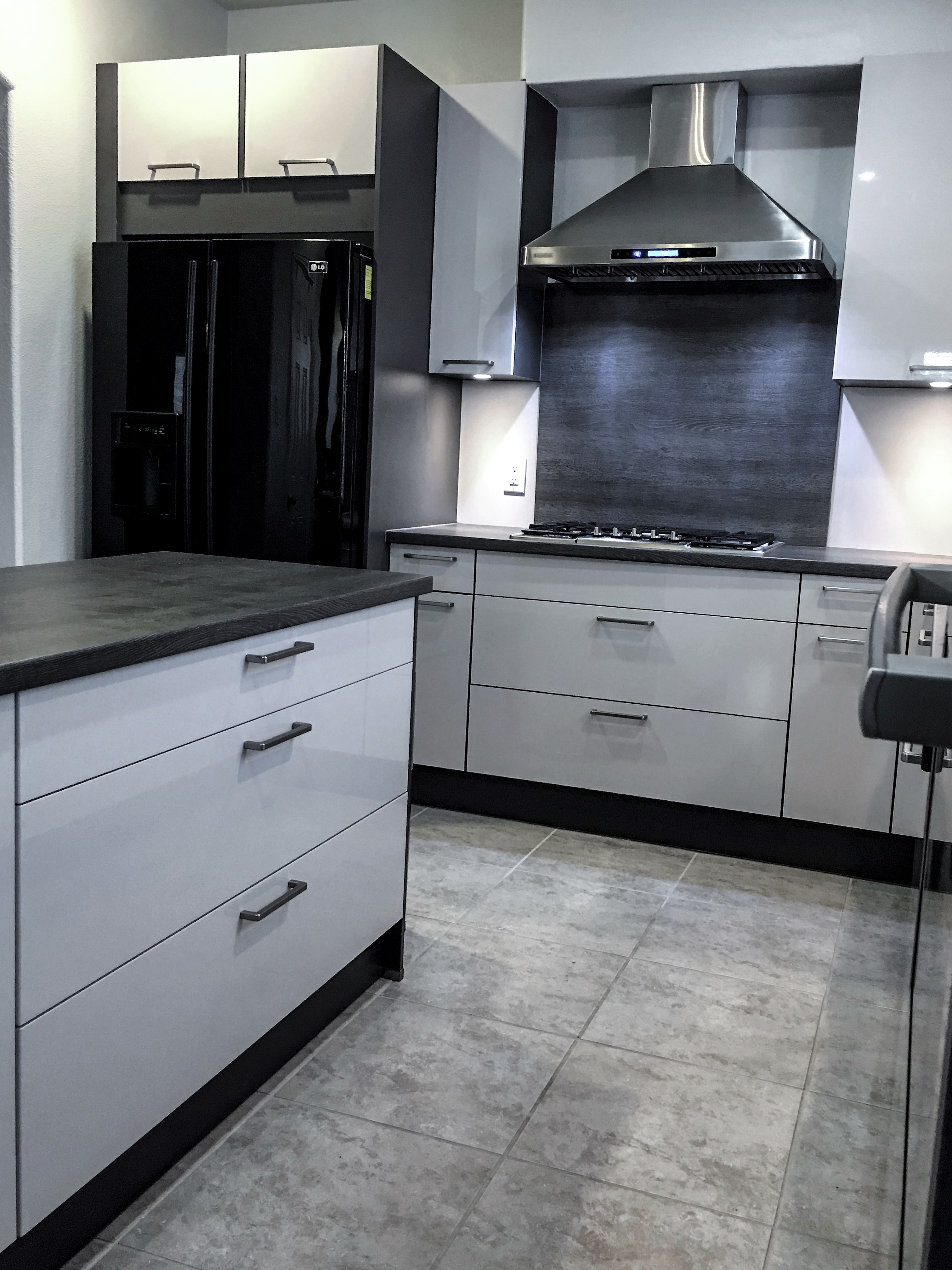 modern, high gloss kitchen, Houston
