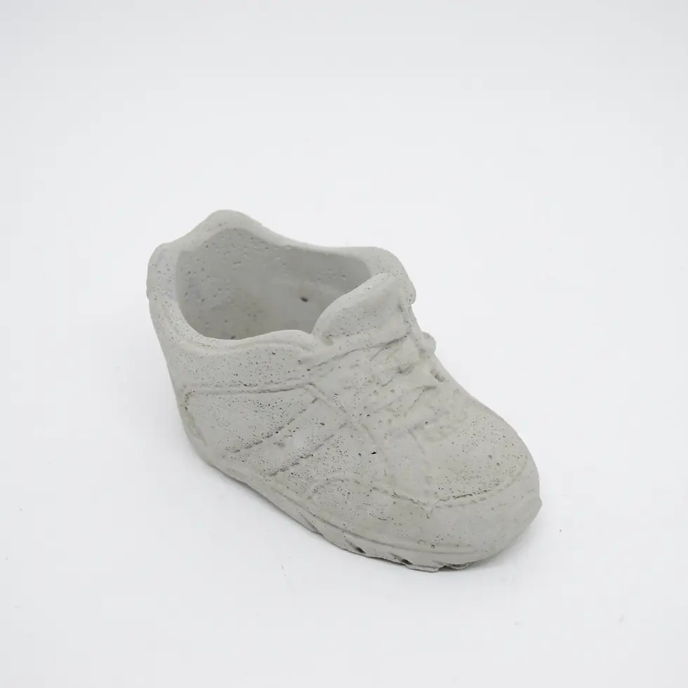 Miniatura: Vaso sapatinho cimento cru VSC02