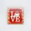Miniatura: Quadro mdf vermelho Love QMT01