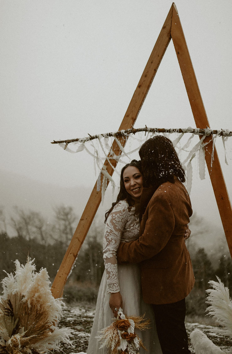 Mountain elopement in grand Teton national park