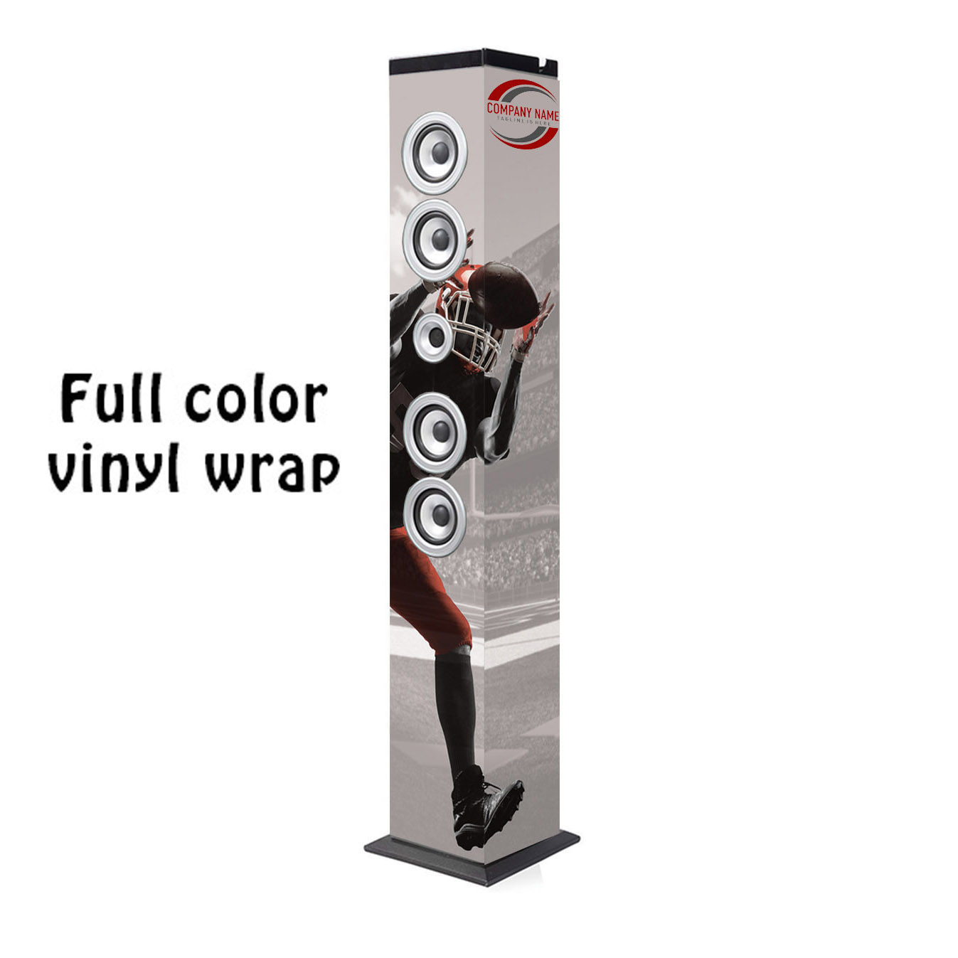 4sizzle wholesale promotional logo wrap speaker business tower