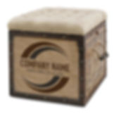 4sizzle promotional wholesale wooden ottoman cooler