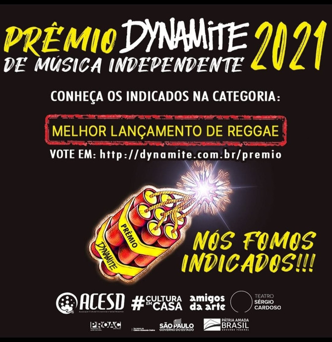 Fomos Indicados ao Premio Dynamite de Música Independente