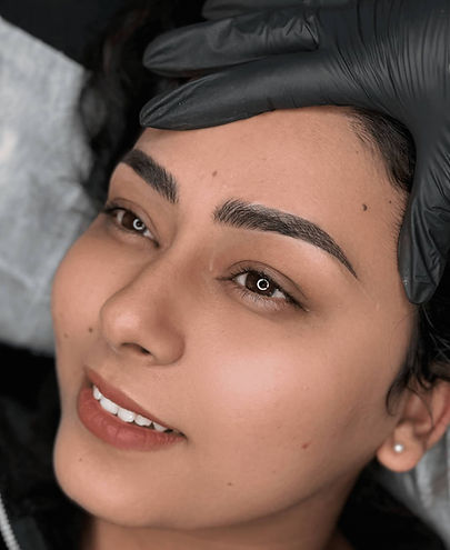 Our signature combination brows right after the tattooing session at Kalie's Brows & Beauty in Auburn, Sydney.