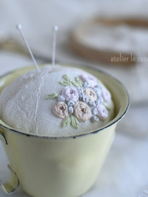 ペールカラーブーケのカップアレンジ、キット終了のご連絡