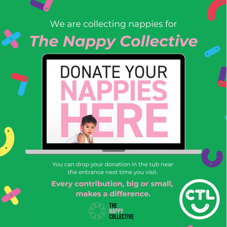 PROUDLY COLLECTING NAPPIES FOR THE NAPPY COLLECTIVE!