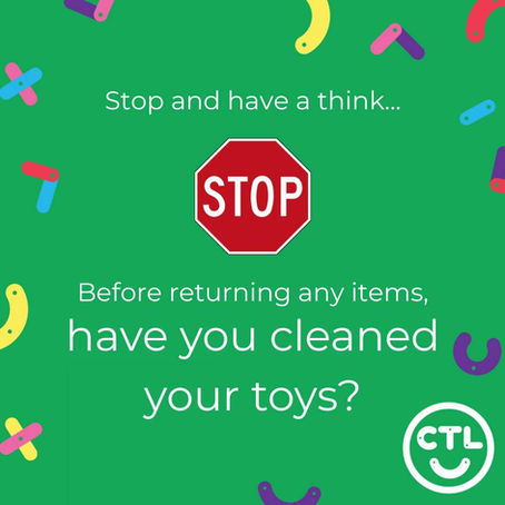 Toy return cleaning checklist