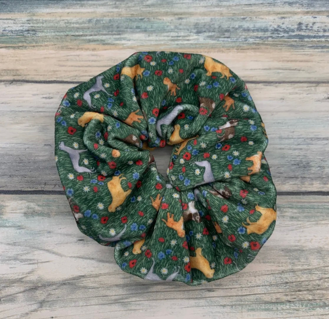 Dog Velvet Hair Scrunchie