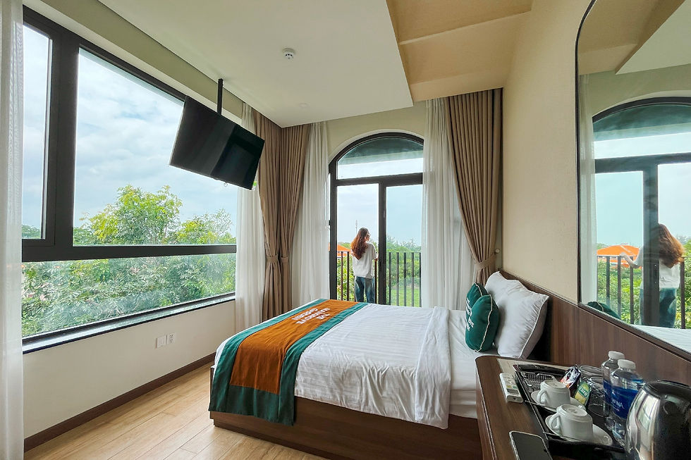 Phòng sạch sẽ, đầy đủ tiện nghi – chỉ cần đặt chân tới là muốn nằm yên thư giãn