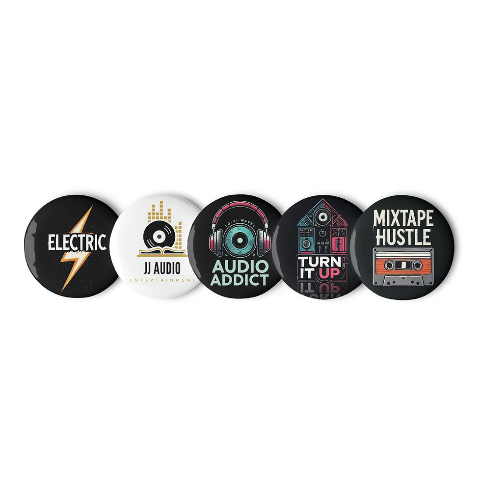 Thumbnail: DJ Set of pin buttons