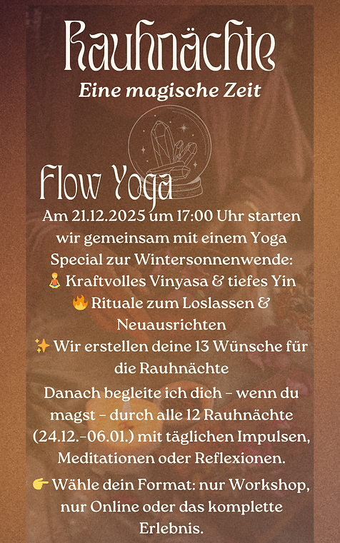 Rauhnächte Flow Yoga