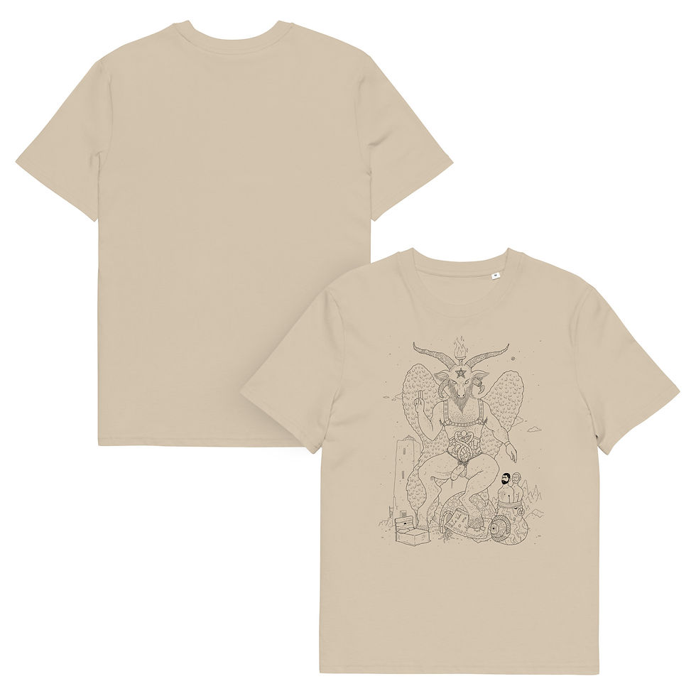 Thumbnail: BAPHOMET (Black Line Art) T-shirt