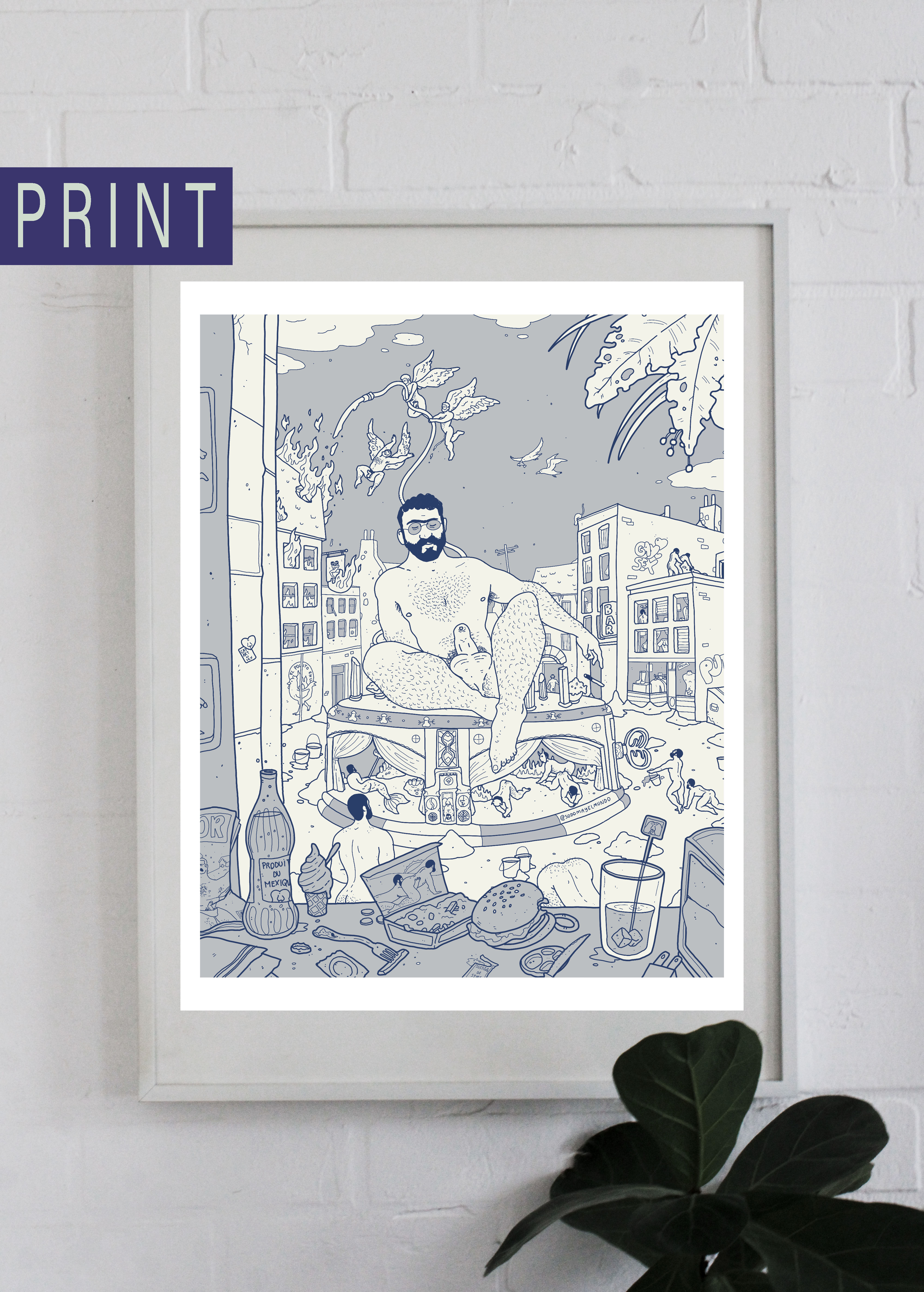 FUEGO EN SAINT HENRI - Fine Art Print