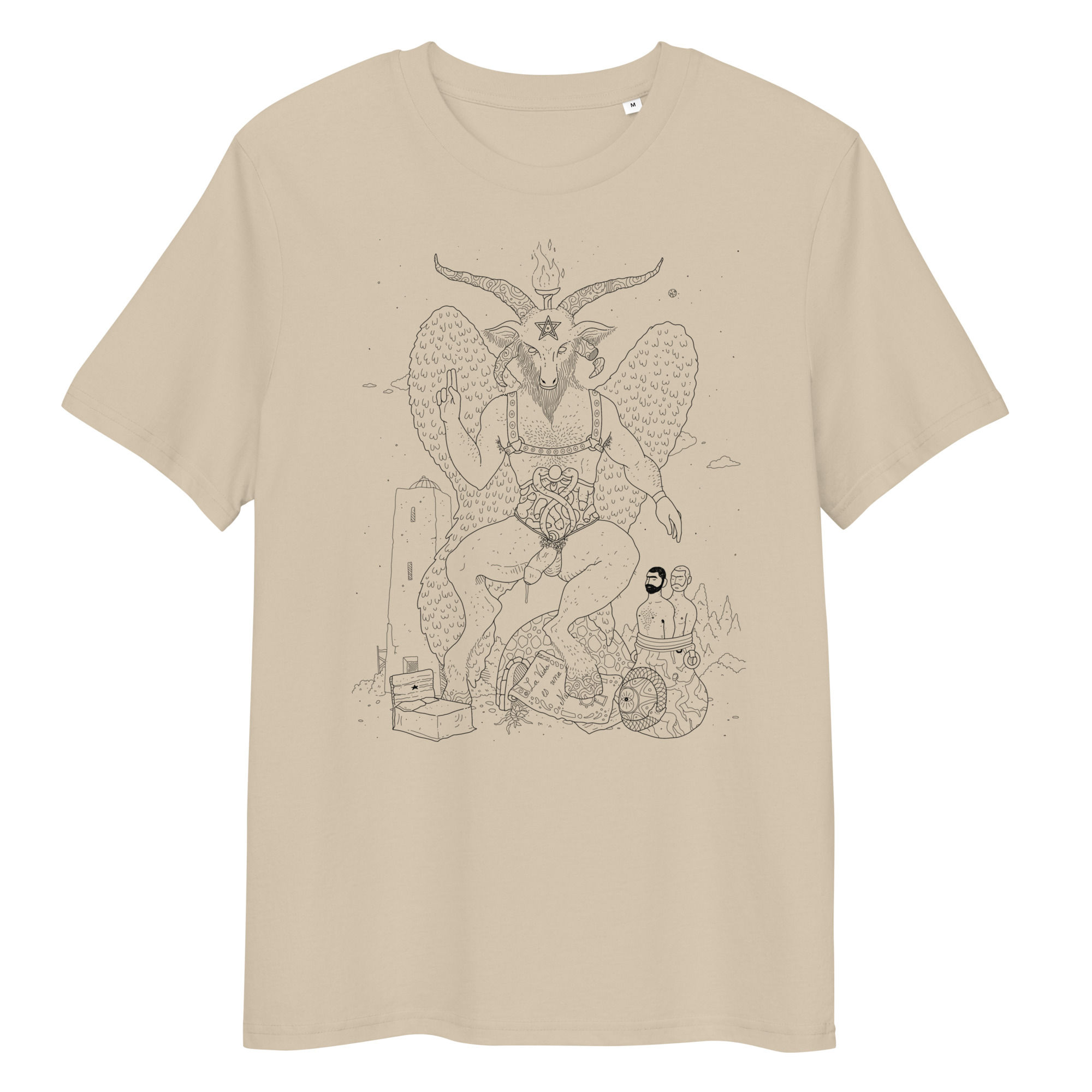 BAPHOMET (Black Line Art) T-shirt